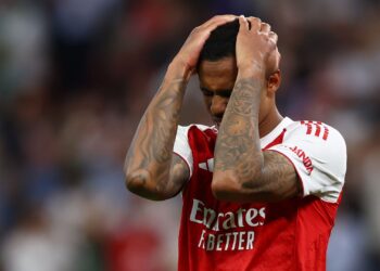 Gabriel Magalhães desperdiçou a cobrança decisiva do Arsenal na final da Champions League