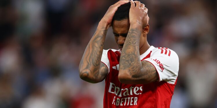 Gabriel Magalhães desperdiçou a cobrança decisiva do Arsenal na final da Champions League