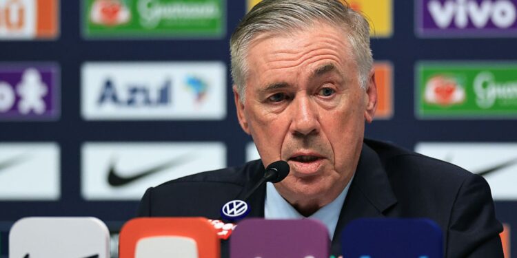 Ancelotti durante convocação da Seleção Brasileira
