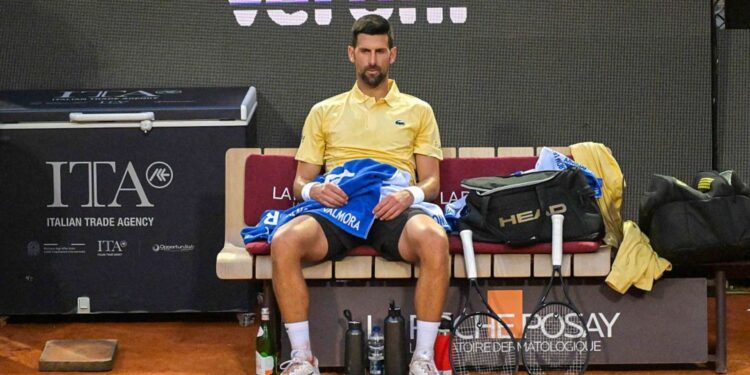 Djokovic durante participação em Roma