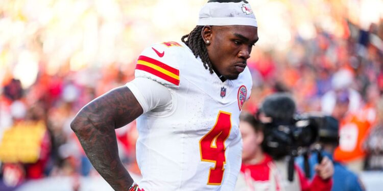 Rashee Rice em jogo da NFL