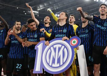 Jogadores da Inter de Milão comemorando
