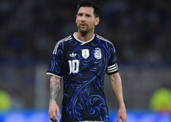 Messi durante jogo da Argentina