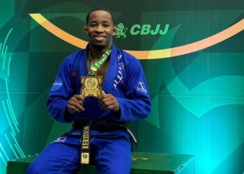 Rerisson Gabriel conquistou o ouro em seu primeiro Brasileiro como faixa-preta – Foto: arquivo pessoal