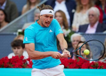 Zverev em ação no ATP de Madrid