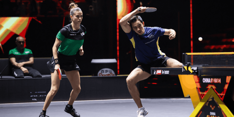 Calderano e Bruna Takahashi foram derrotados por adversários da Alemanha nas quartas de final e se despediu da competição.