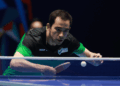 Hugo Calderano derrotou o indiano Manush Shah por 3 sets a 2 e garantiu vaga nas quartas de final do WTT Star Contender Ljubljana.