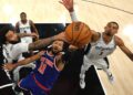 Lance do jogo entre Spurs e Knicks