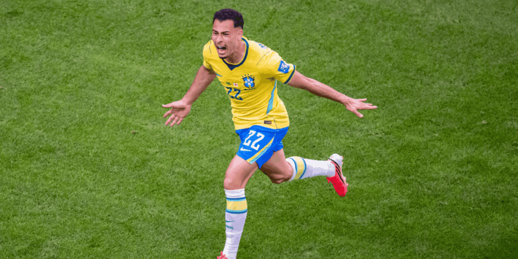 Gabriel Martinelli foi o grande nome da vitória do Brasil sobre o Japão nesta segunda-feira, 29, pela Copa do Mundo de 2026.