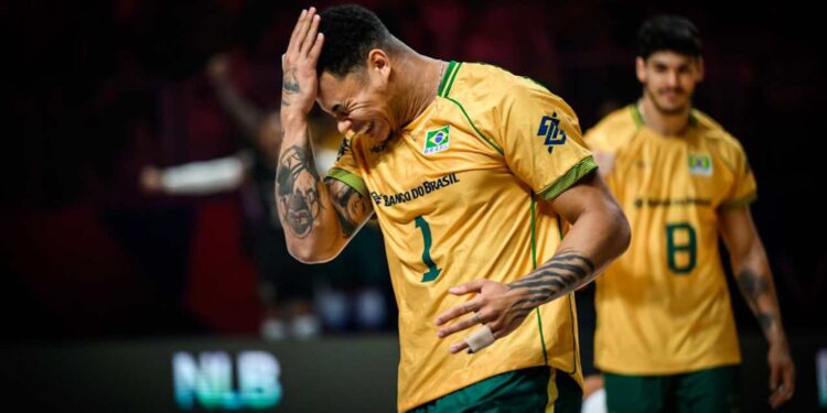 Brasil é superado pela Eslovênia e sofre a terceira derrota consecutiva na VNL