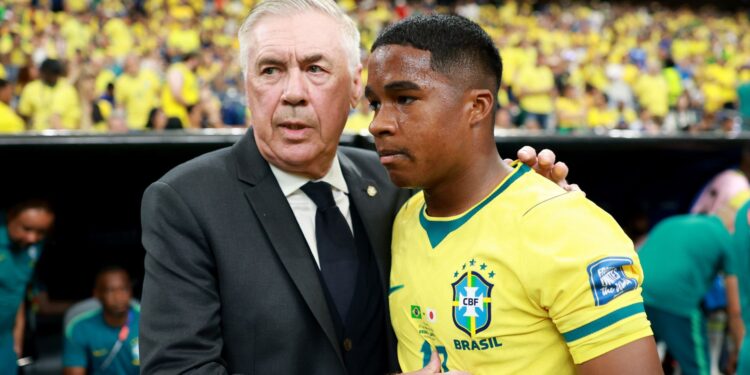 Endrick entrou no intervalo e recebeu elogios de Carlo Ancelotti após a vitória do Brasil sobre o Japão