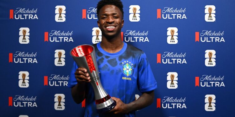 Vini Jr foi eleito o melhor jogador da partida contra o Haiti