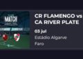 Ingressos para Flamengo x River Plate em Portugal custam a partir de R$ 59