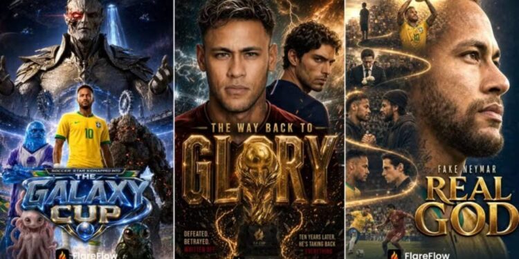 Lesionado, Neymar vira astro de microdrama de IA sobre redenção durante a Copa