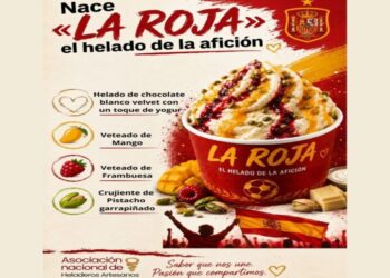 Associação cria sorvete em homenagem à Espanha na Copa do Mundo; La Roja vira sucesso