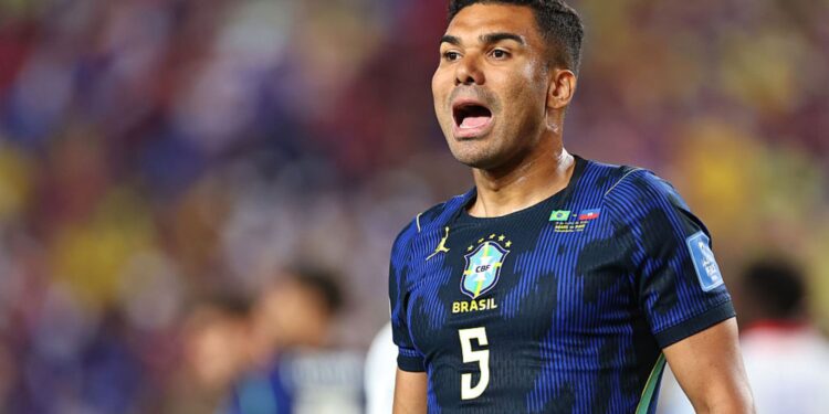 Casemiro em jogo do Brasil