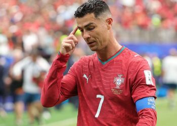 Cristiano Ronaldo em jogo de Portugal