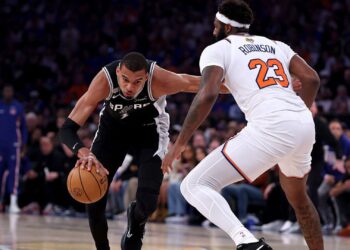 Lance do jogo entre Knicks e Spurs