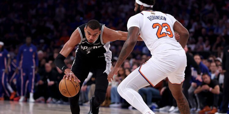 Lance do jogo entre Knicks e Spurs