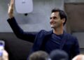 Federer assistindo ao Us Open 2024
