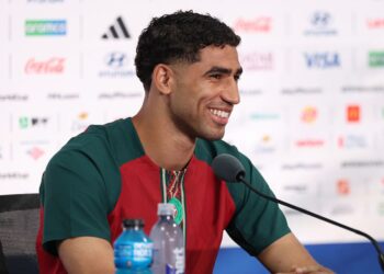 Hakimi durante entrevista coletiva