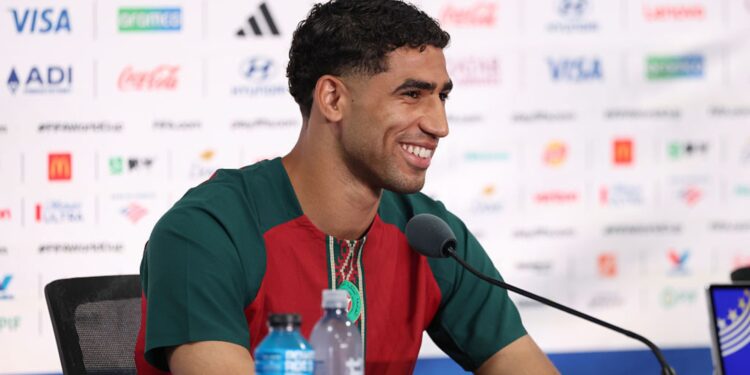 Hakimi durante entrevista coletiva
