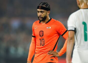 Memphis durante jogo da Holanda