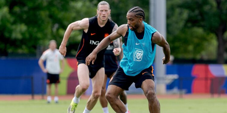 Quinten Timber em treino da Holanda