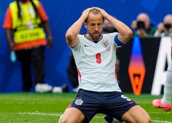 Harry Kane em jogo da Inglaterra