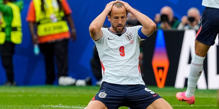 Harry Kane em jogo da Inglaterra