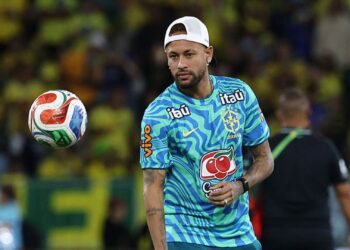 Neymar em jogo da Seleção no Maracanã