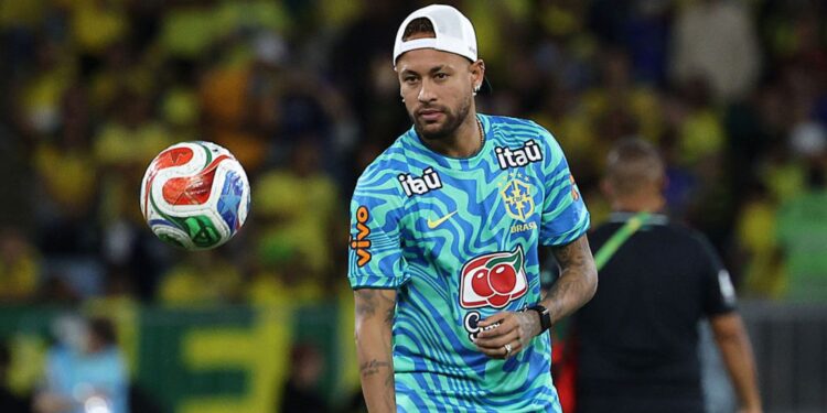 Neymar em jogo da Seleção no Maracanã