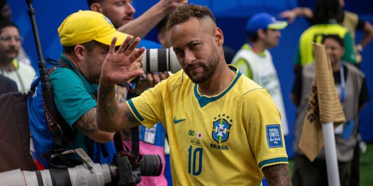 Neymar em jogo do Brasil