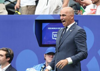 Roberto Martínez em jogo de Portugal