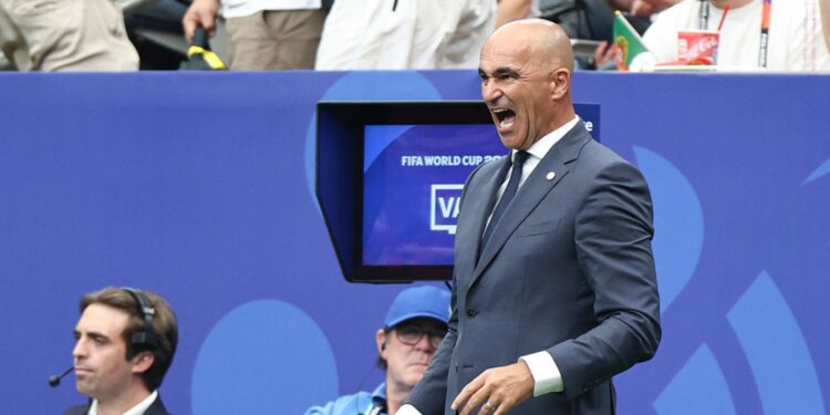 Roberto Martínez em jogo de Portugal