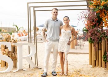 Róger Guedes em seu casamento