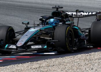 Carro de Russell no GP da &Aacute;ustria de F1