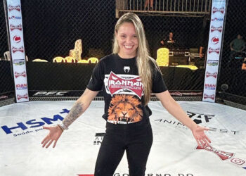 Tainara Lisboa fez sua última luta no Iron Man MMA antes de ser contratada pelo UFC – Foto: divulgação