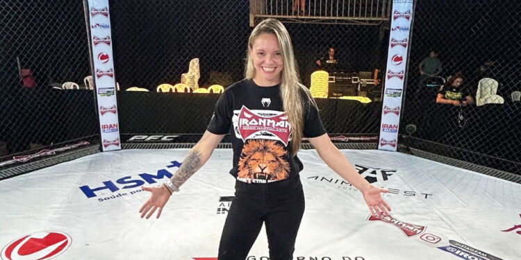 Tainara Lisboa fez sua última luta no Iron Man MMA antes de ser contratada pelo UFC – Foto: divulgação