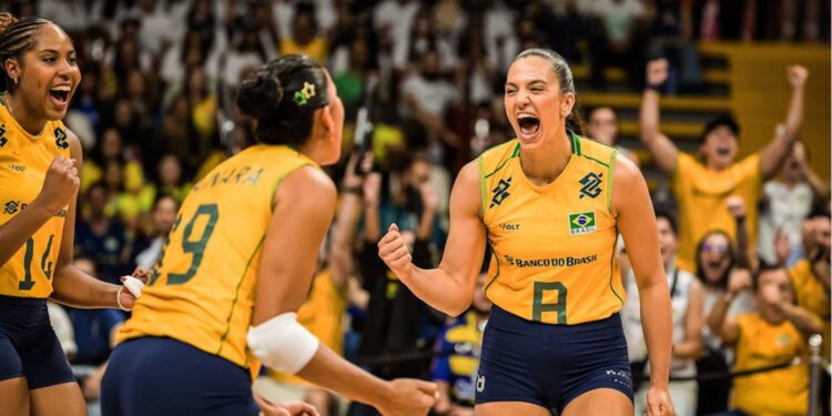 Brasil deu show contra a Itália na Liga das Nações de Vôlei