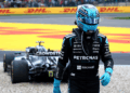 George Russell abandonou a corrida ap&oacute;s enfrentar dificuldades ao longo das atividades em Spa-Francorchamps, a corrida ainda na primeira volta.