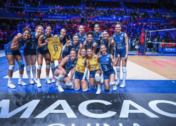 O Brasil venceu o Jap&atilde;o por 3 sets a 1, de virada,