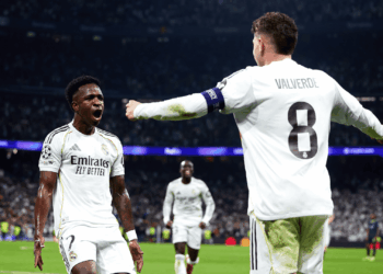 Valverde assume o posto de principal capitão do Real Madrid e Vini Jr, que ficará com a braçadeira quando o uruguaio não estiver em campo.
