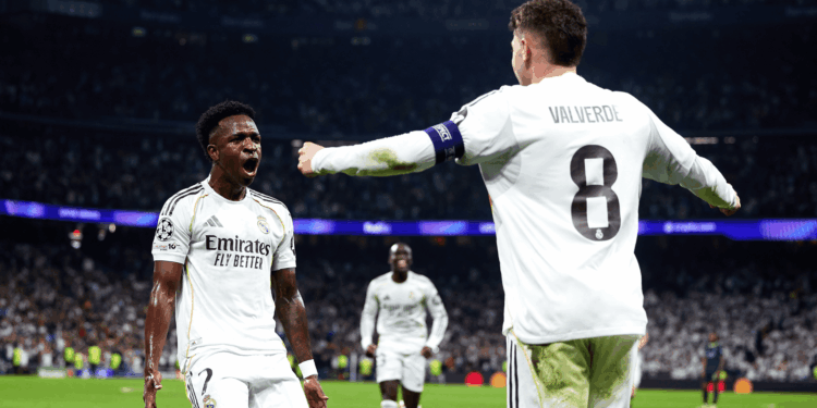 Valverde assume o posto de principal capitão do Real Madrid e Vini Jr, que ficará com a braçadeira quando o uruguaio não estiver em campo.