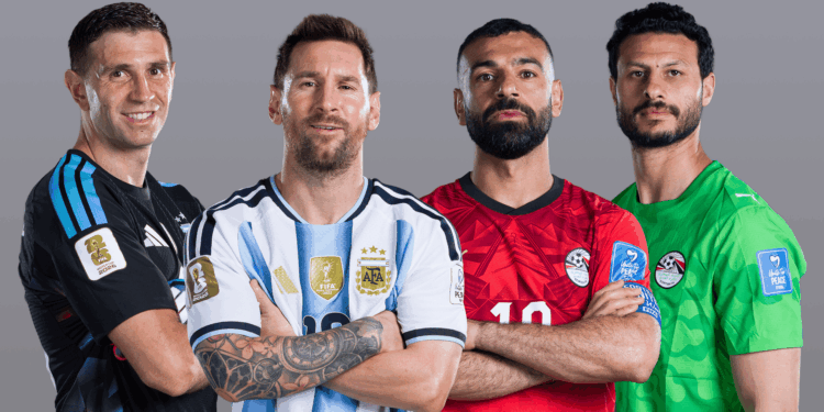Argentina e Egito entram em campo nesta terça-feira, 7, às 13h (horário de Brasília), pelas oitavas de final da Copa do Mundo de 2026.