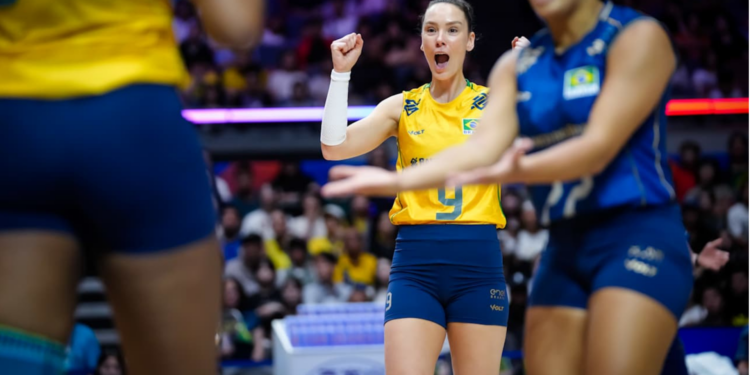 Brasil vence Polônia e garante vaga antecipada na fase final da VNL