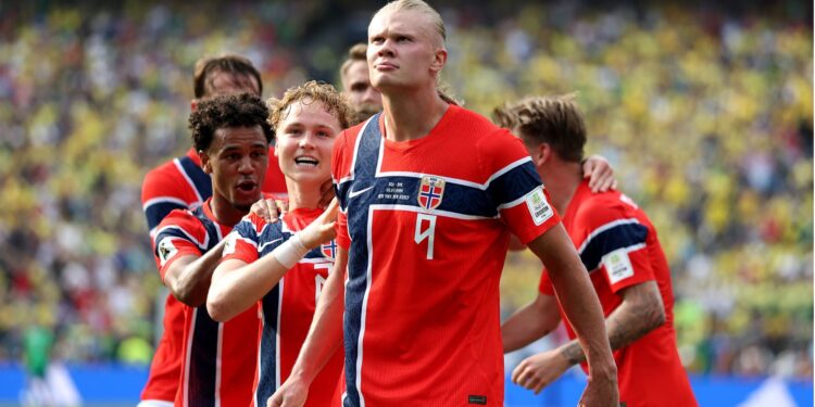 Haaland relembrou a vitória sobre o Brasil