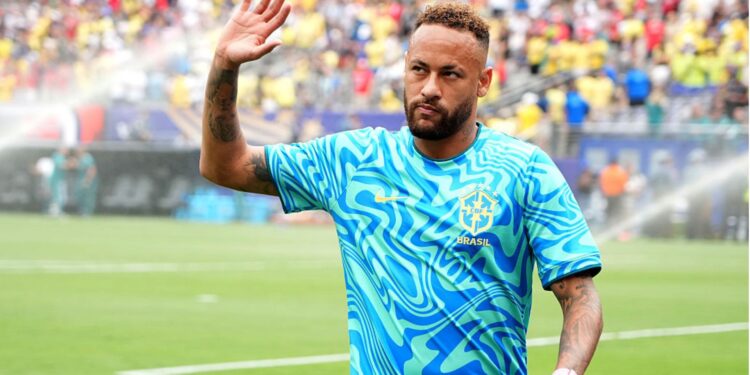 Neymar em jogo da Seleção Brasileira