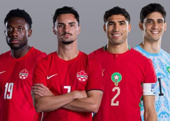 Jogadores de Canad&aacute; e Marrocos