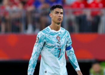 Cristiano Ronaldo em jogo de Portugal